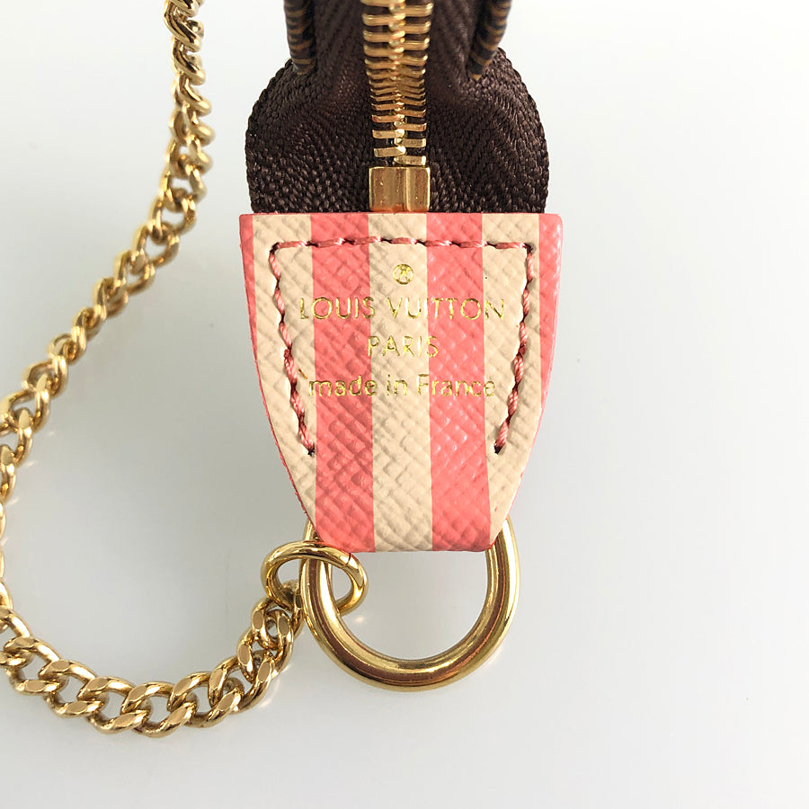 LOUIS VUITTON Damier Ebene Mini Pochette Accessoires N41433 Pouch