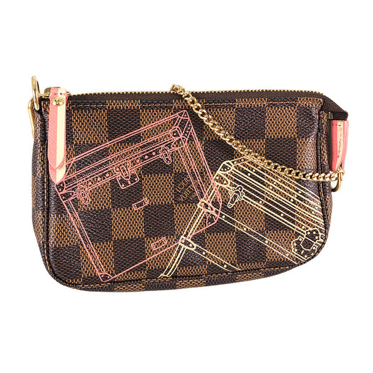 LOUIS VUITTON Damier Ebene Mini Pochette Accessoires N41433 Pouch