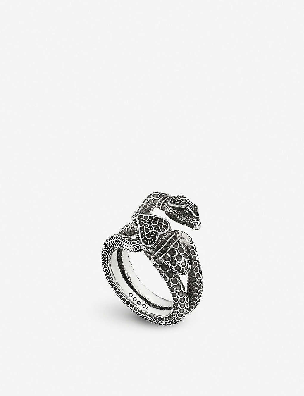 Gucci Garden Snake Sterling Silver Ring