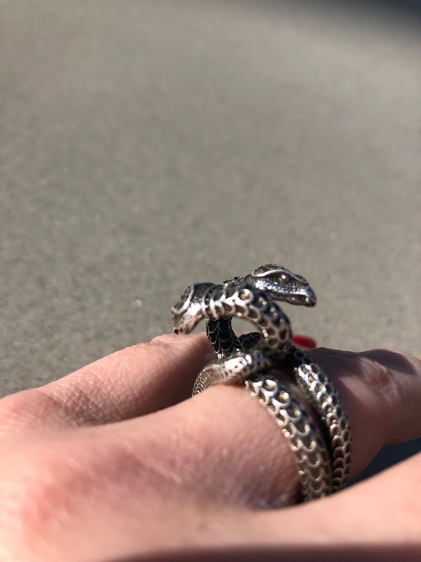 Gucci Garden Snake Sterling Silver Ring