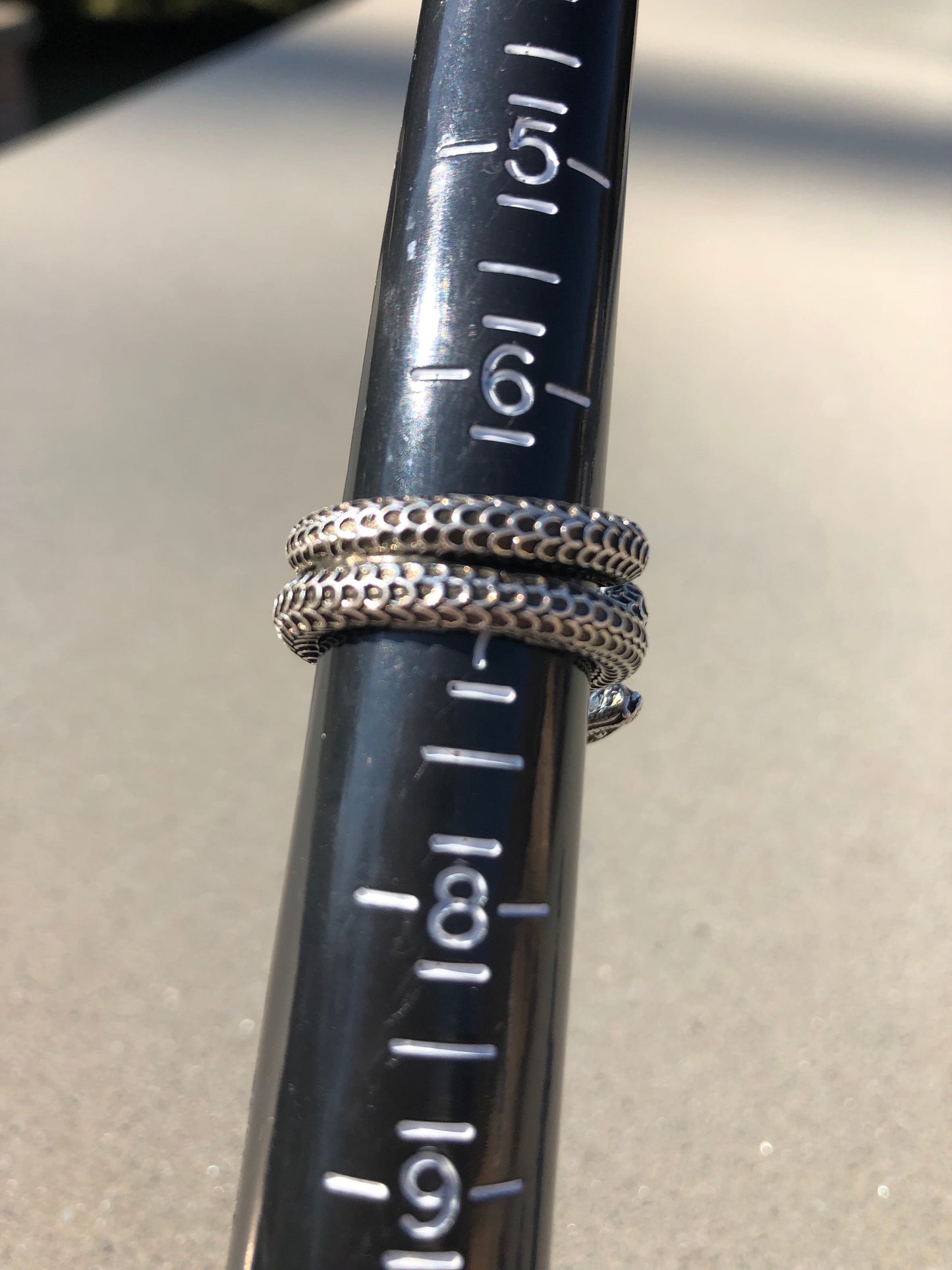 Gucci Garden Snake Sterling Silver Ring