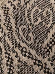 Gucci GG Barghin Knee-high Socks in Beige & White