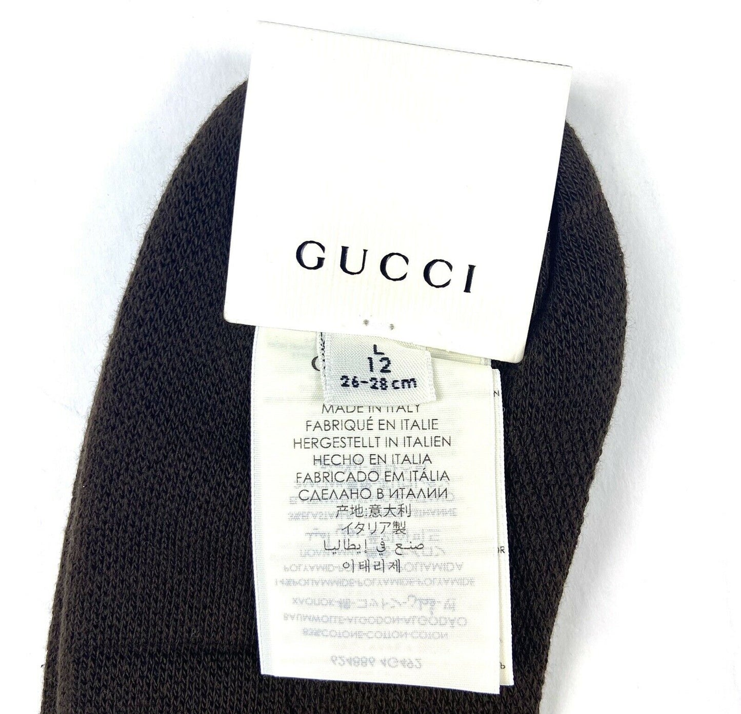 Gucci Black Cotton Socks with Green and Red Web
