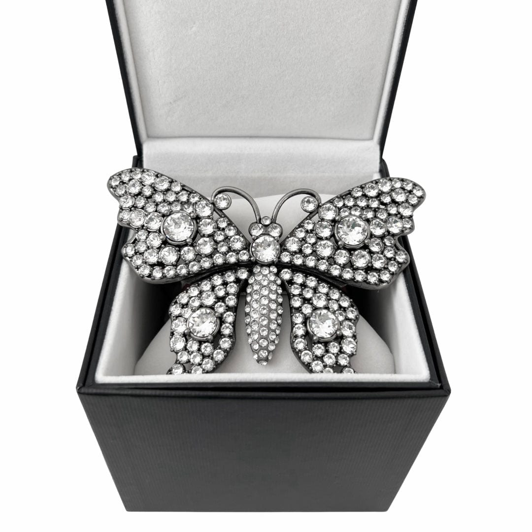 Gucci Web Crystal Butterfly Bracelet