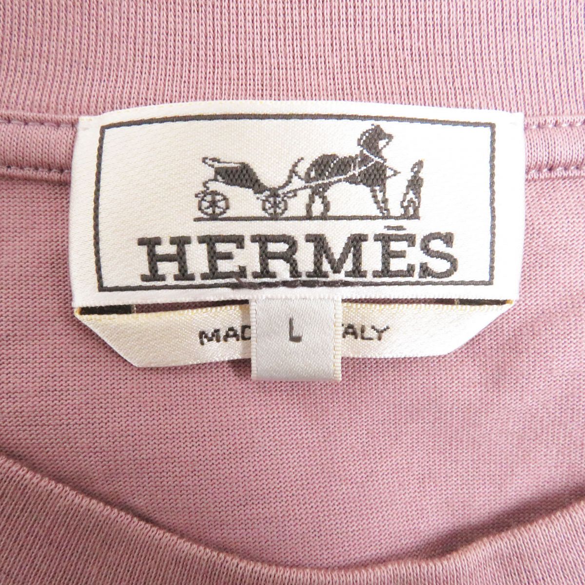 HERMES Cut cotton Pink type L