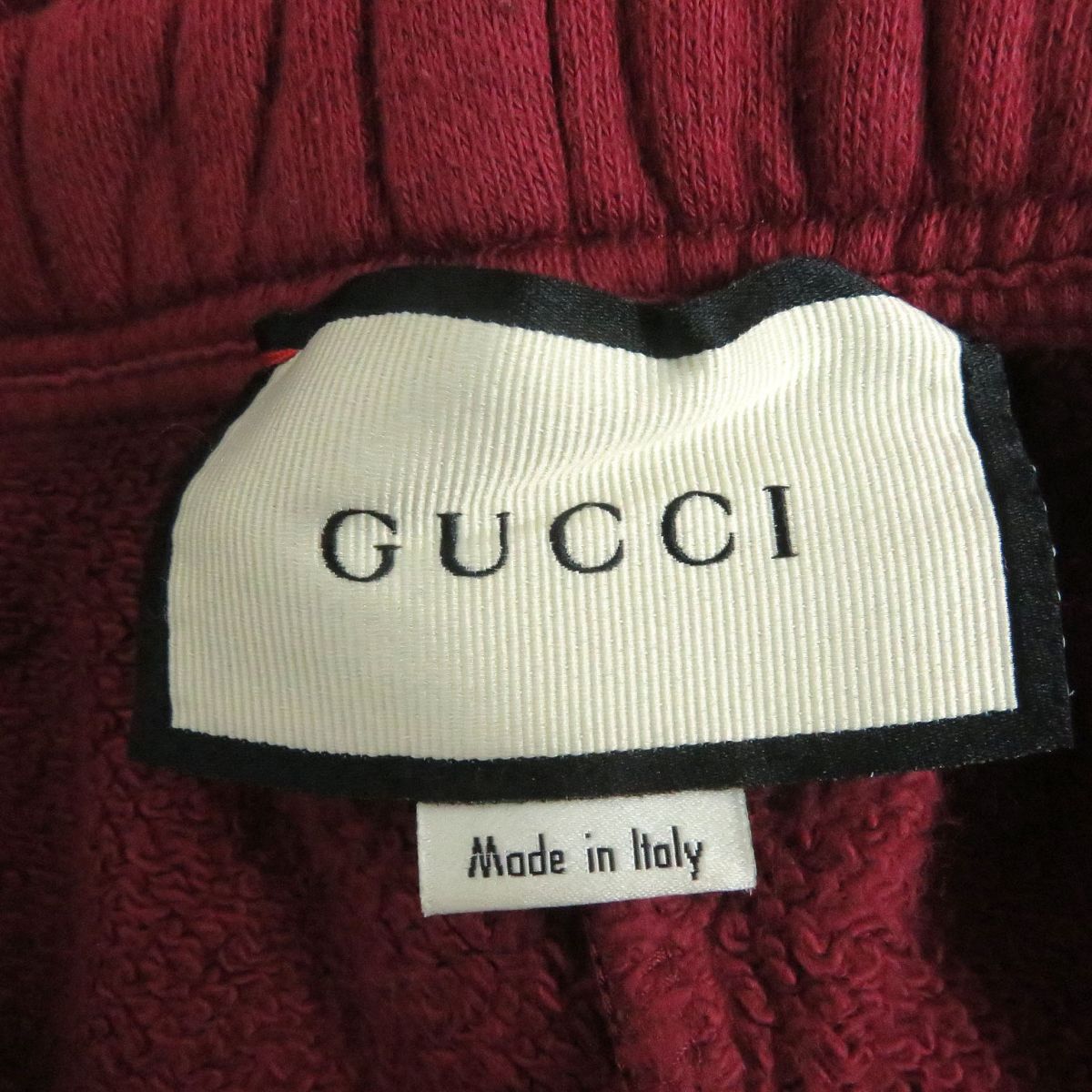 GUCCI Pants Main: 100% cotton Bordeaux mens XS Used