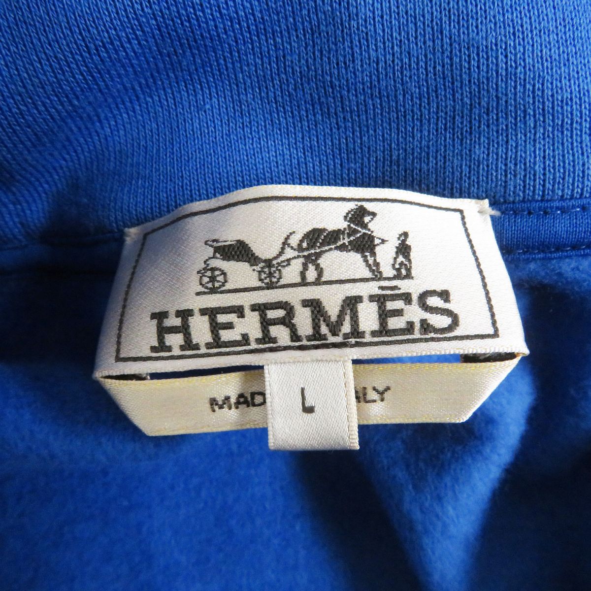 HERMES sweat See photo blue mens Used