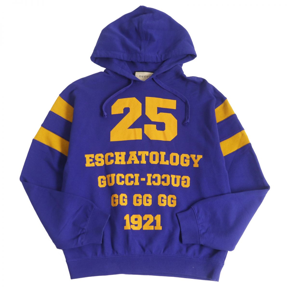 GUCCI sweat Main: 100% cotton Navy type x yellow mens S Used
