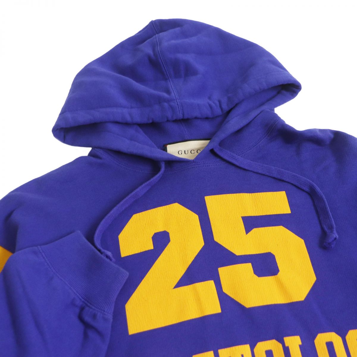 GUCCI sweat Main: 100% cotton Navy type x yellow mens S Used