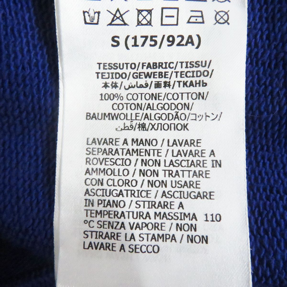 GUCCI sweat Main: 100% cotton Navy type x yellow mens S Used