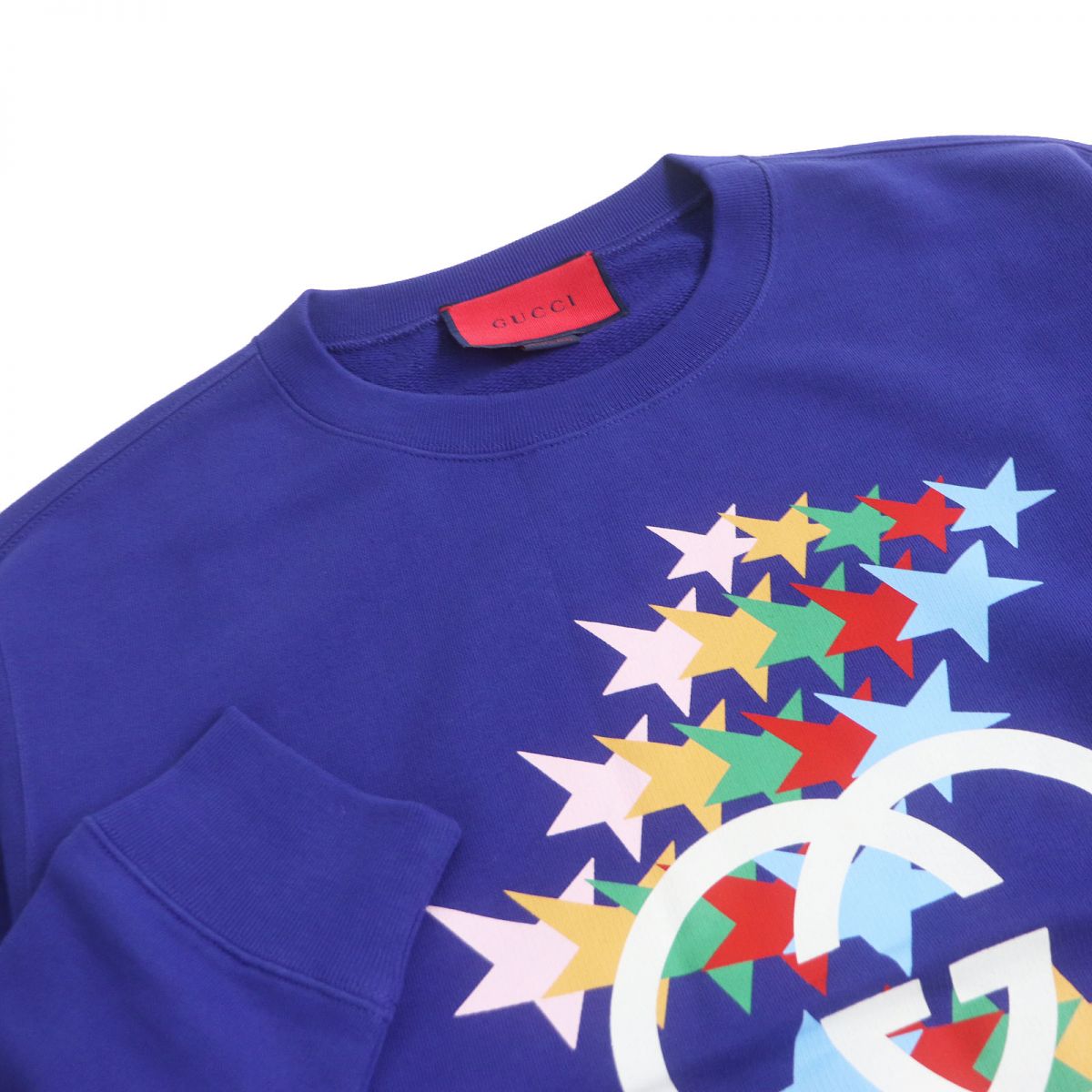 GUCCI sweat Main: 100% cotton blue mens XS Used