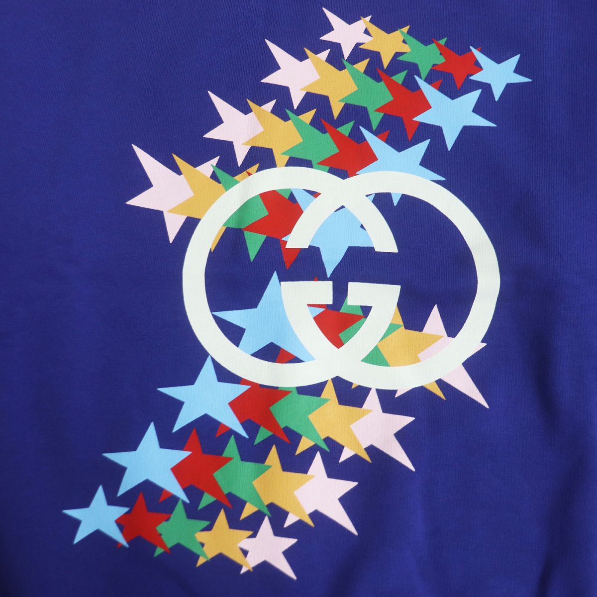GUCCI sweat Main: 100% cotton blue mens XS Used