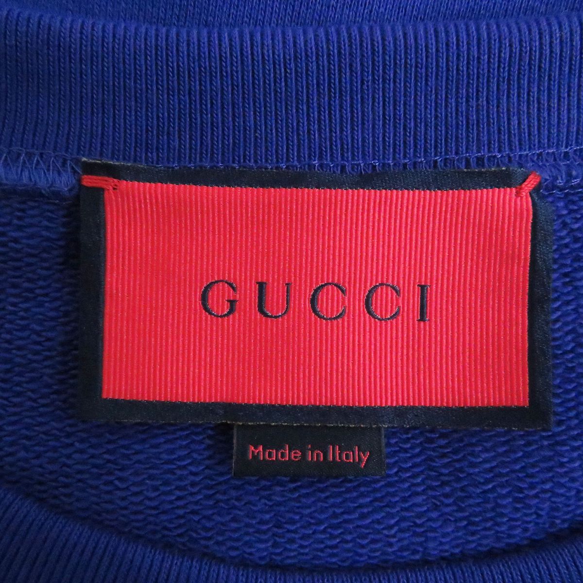 GUCCI sweat Main: 100% cotton blue mens XS Used