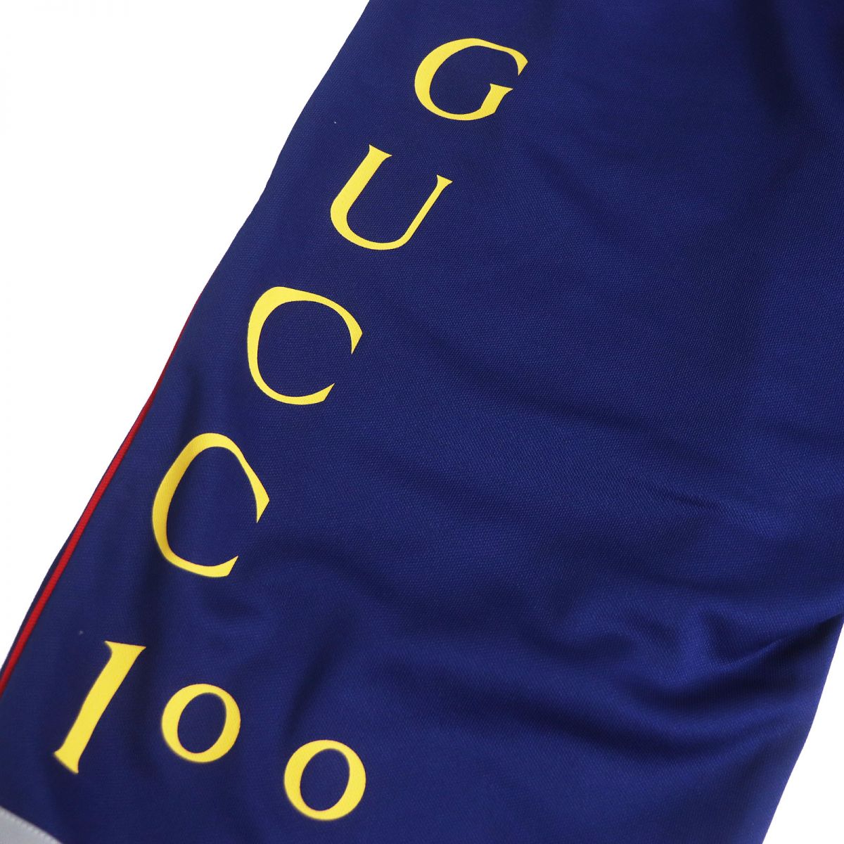 GUCCI Pants Main: 55% polyester, Main: 45% cotton, Part: 80% nylon, Part: 20% polyurethane, Part: 100% polyester blue mens M Used