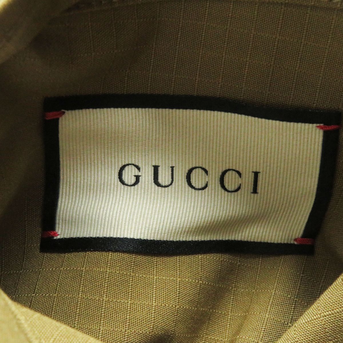 GUCCI Blouson Outer material: 70% cotton, Outer material: 30% nylon, Part: 80% polyester, Part: 20% metal fiber Blue/brown type mens 50 Used