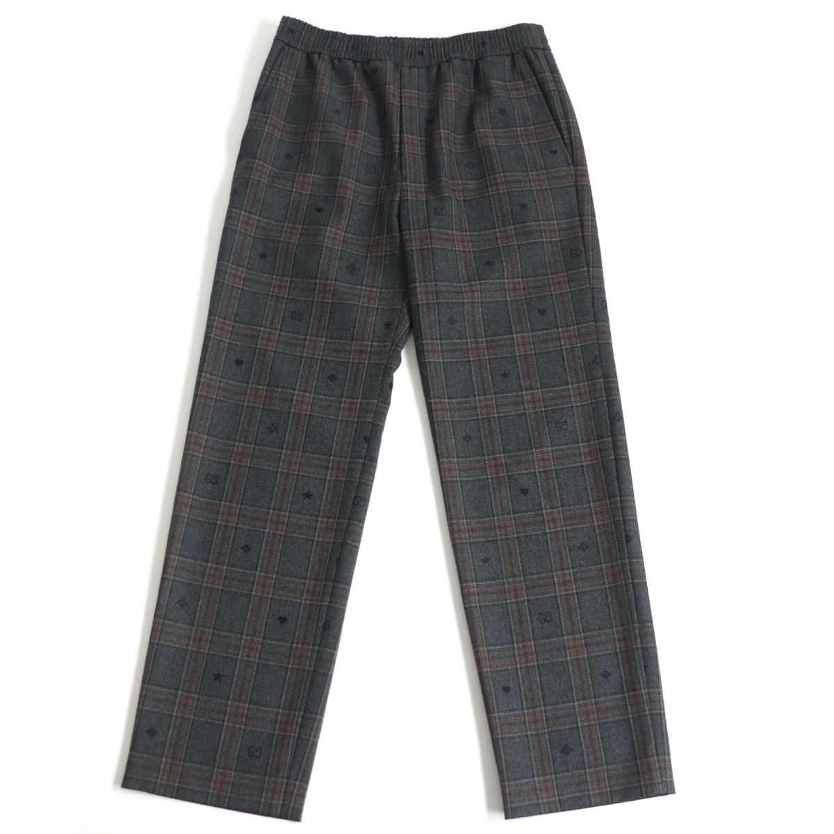 GUCCI Pants Main: 100% wool, part: 100% polyester, part: 100% cotton gray mens 44 Used