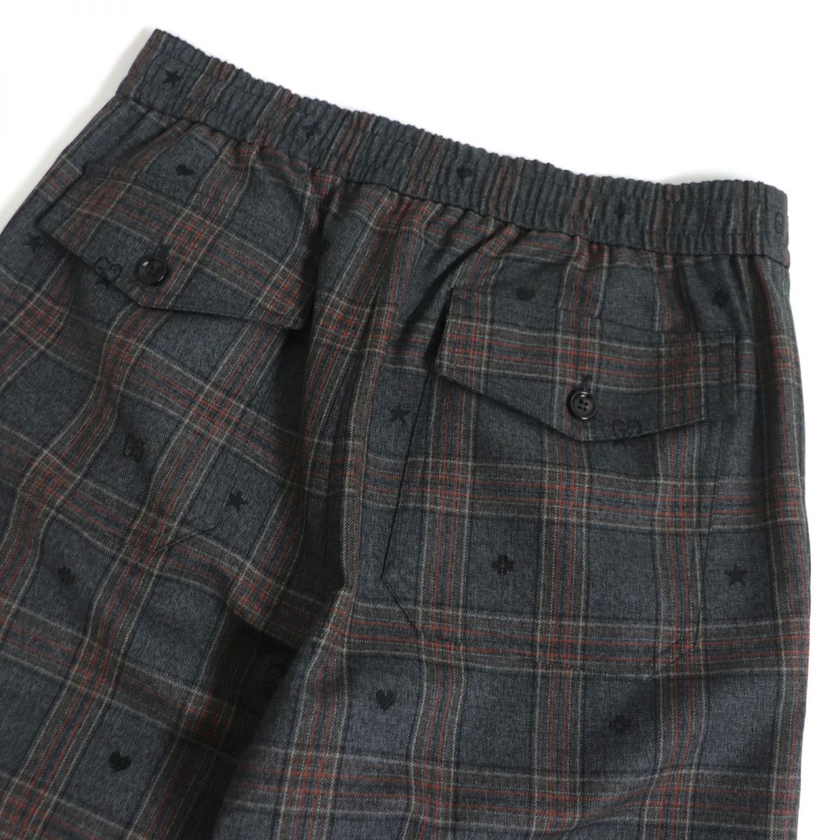 GUCCI Pants Main: 100% wool, part: 100% polyester, part: 100% cotton gray mens 44 Used