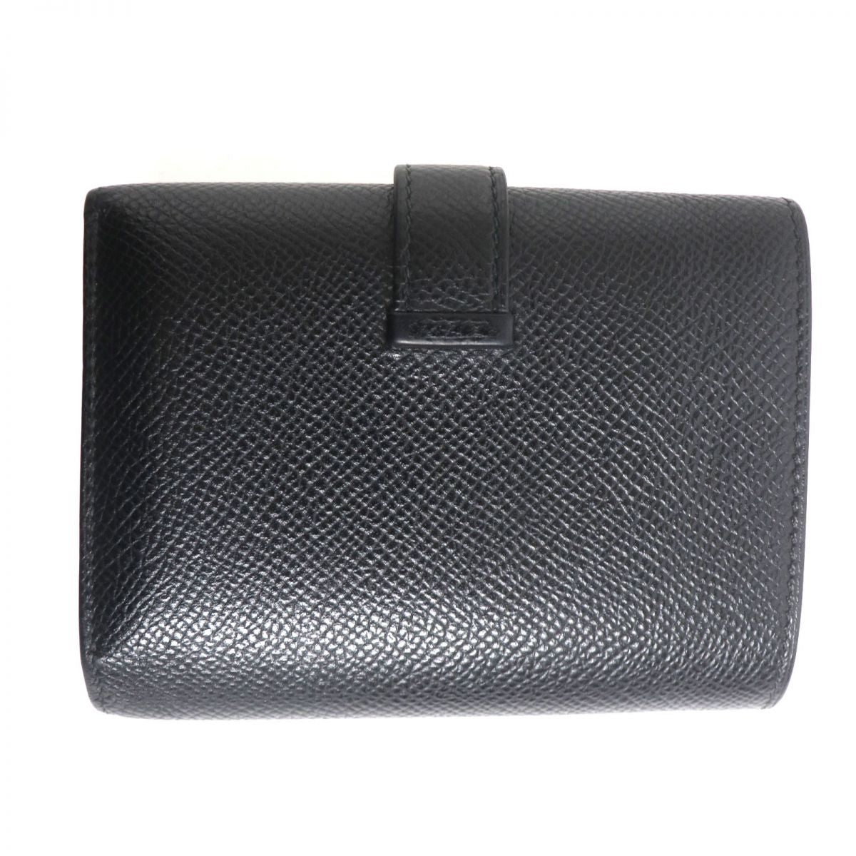HERMES Tri-fold wallet Main�FEpsom black mens Used
