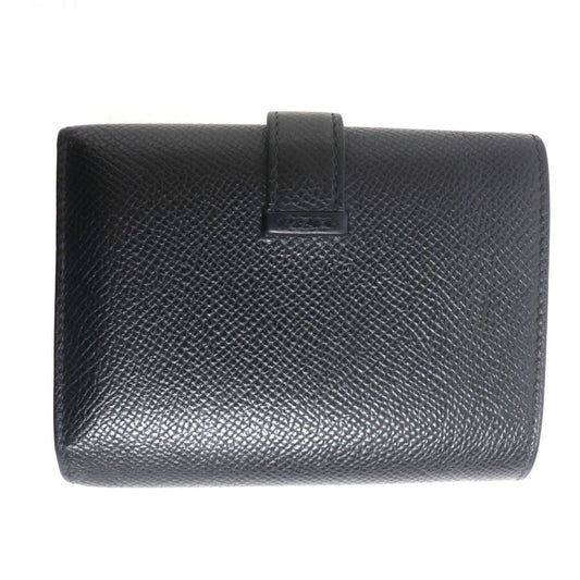 HERMES Tri-fold wallet Main�FEpsom black mens Used