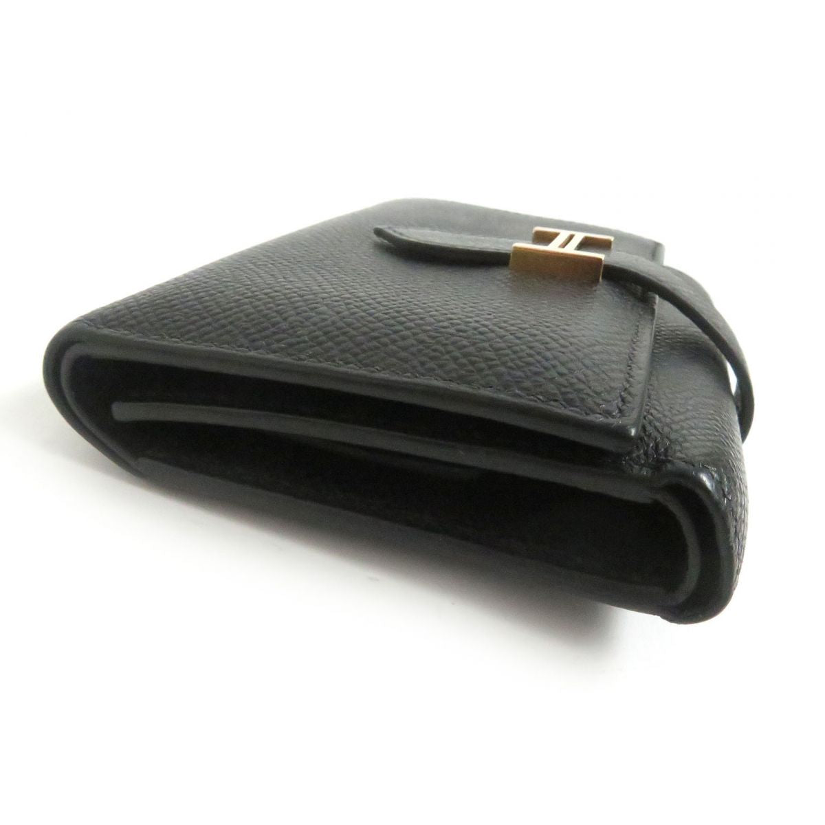 HERMES Tri-fold wallet Main�FEpsom black mens Used