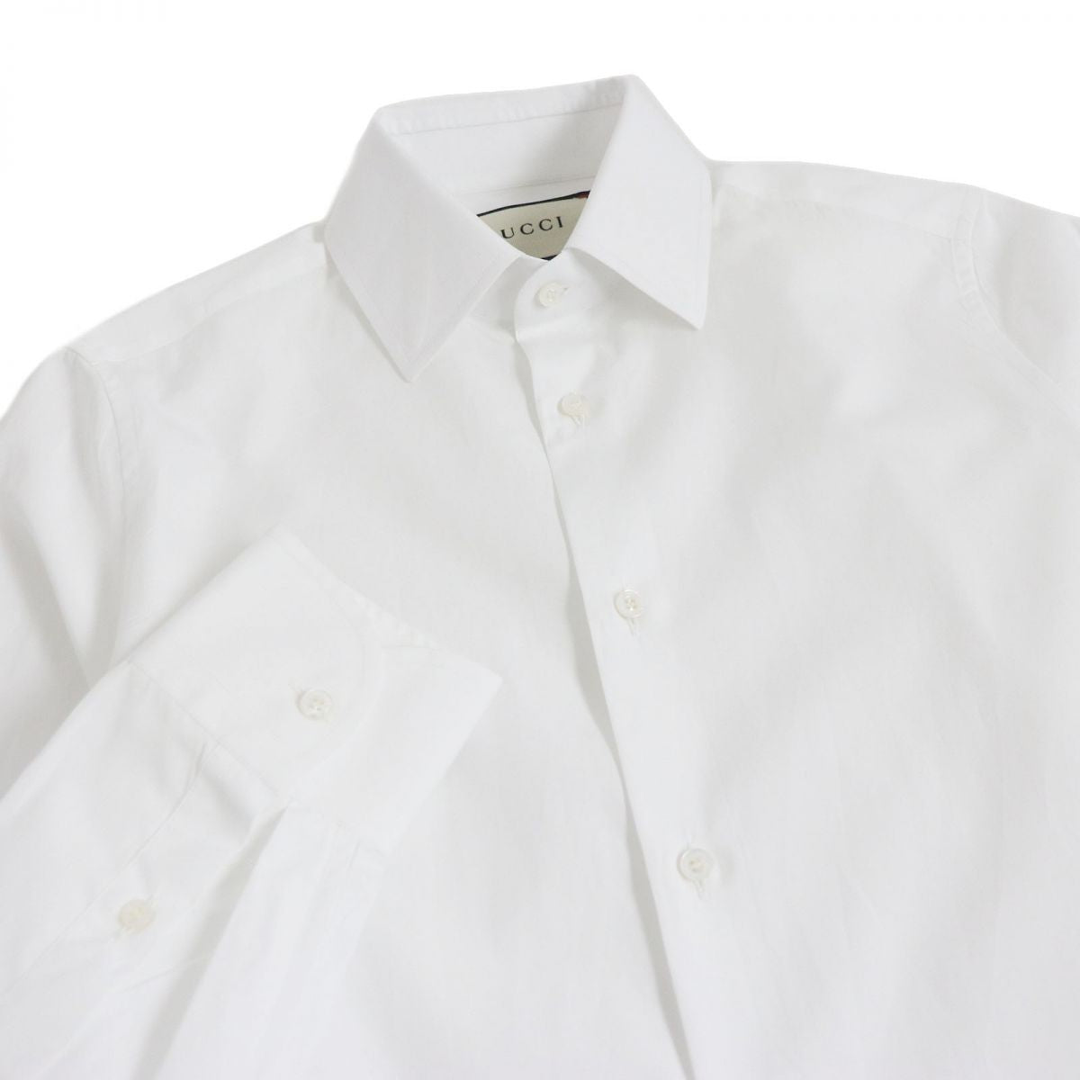 GUCCI Long sleeve shirt Main: 100% cotton white mens Used
