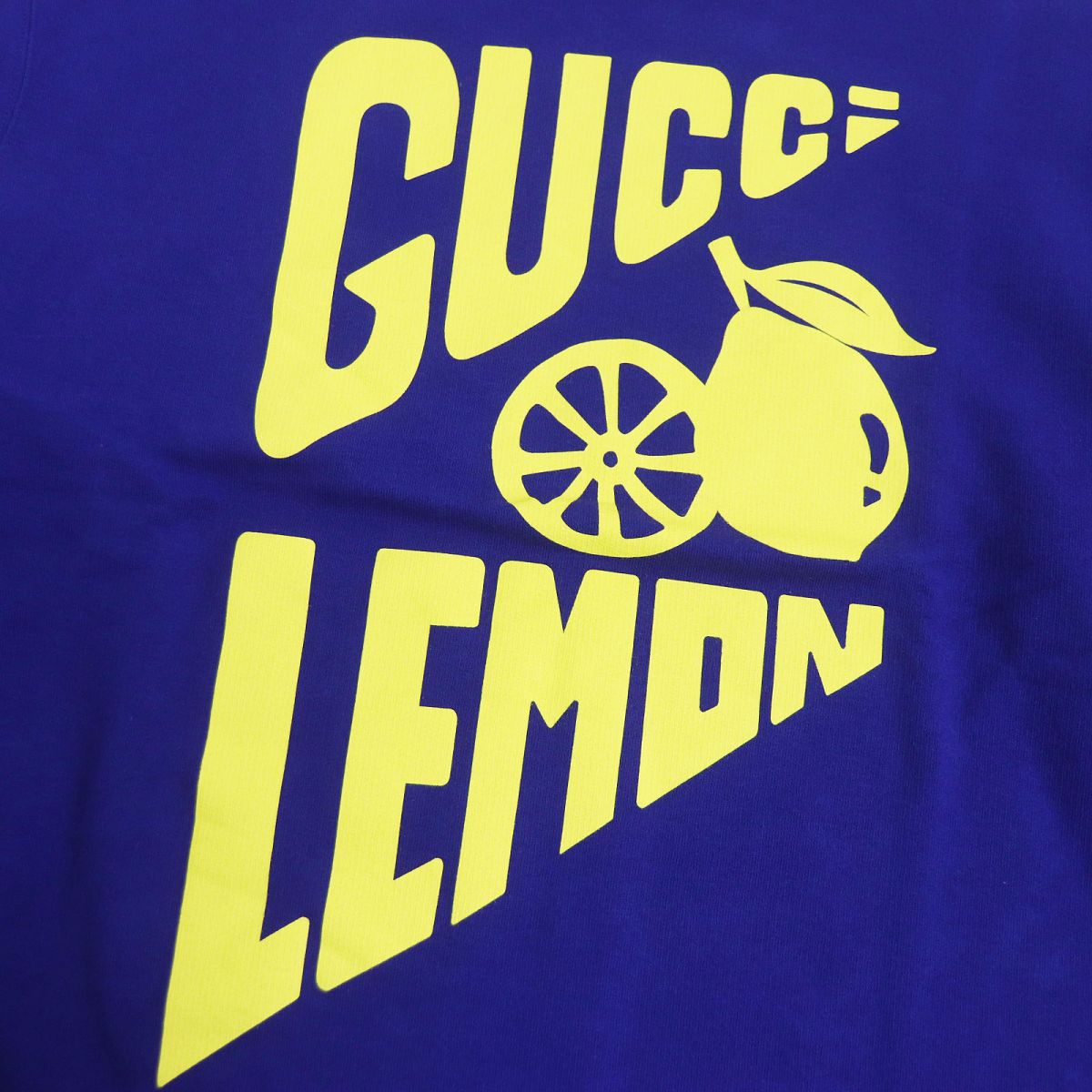 GUCCI sweat Main: 100% cotton blue mens S Used