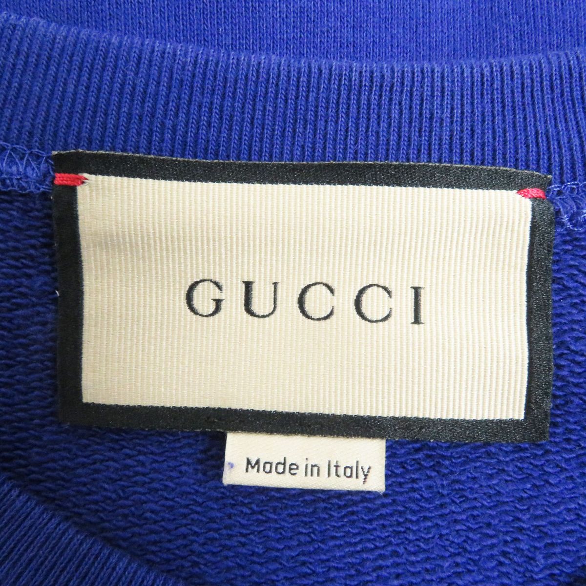 GUCCI sweat Main: 100% cotton blue mens S Used