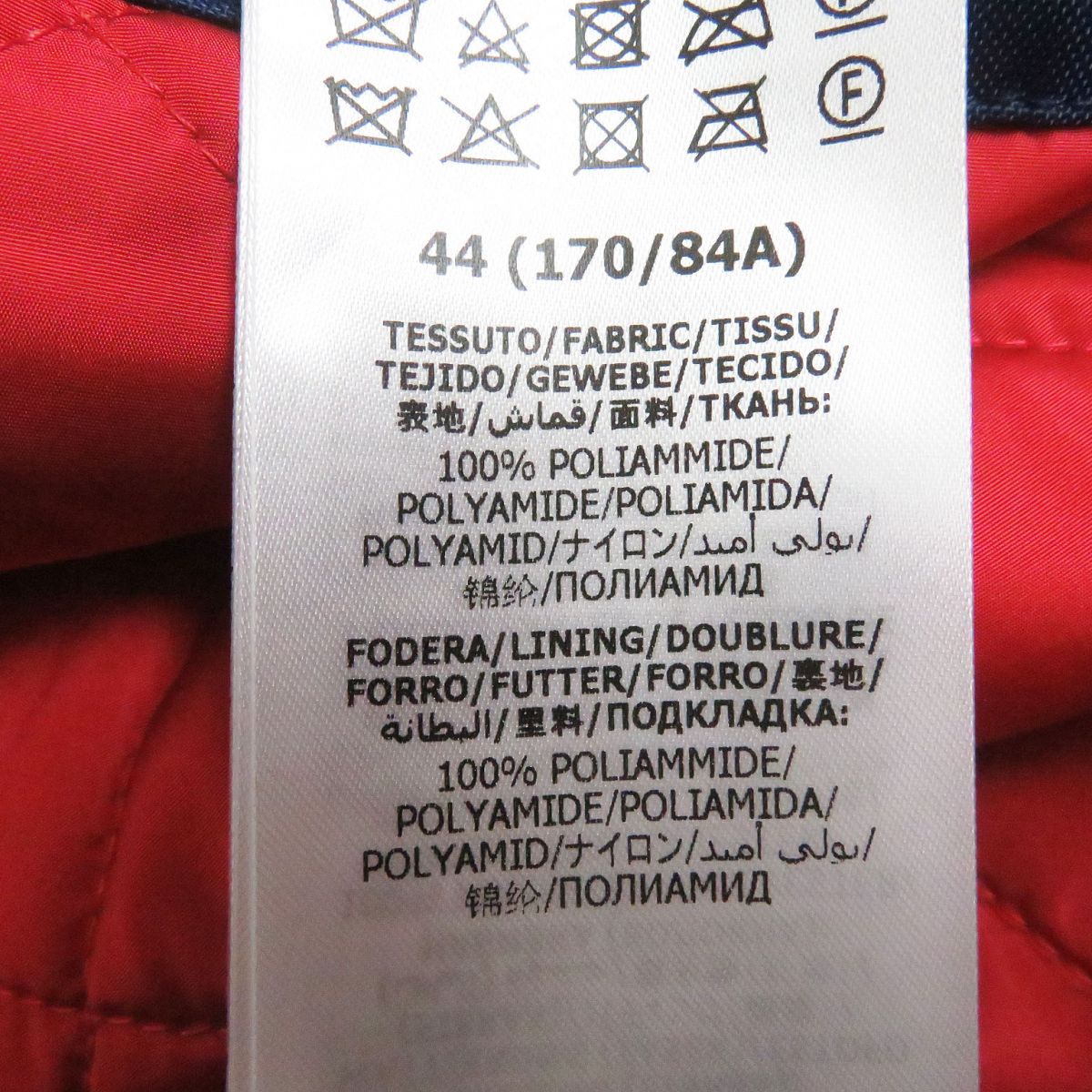 GUCCI Blouson Main: 100% nylon, Filling: 100% polyester, Part: 100% cotton, Part: 100% polyester Blue x red mens 44 Used