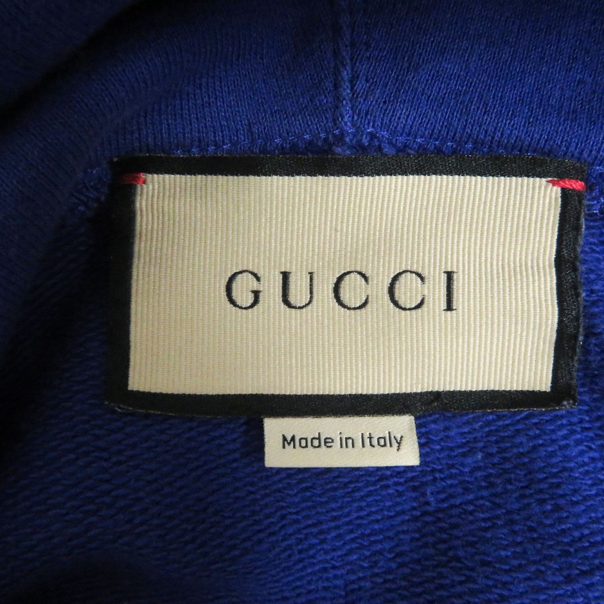 GUCCI Hoodie Main: 100% cotton Blue type mens S Used