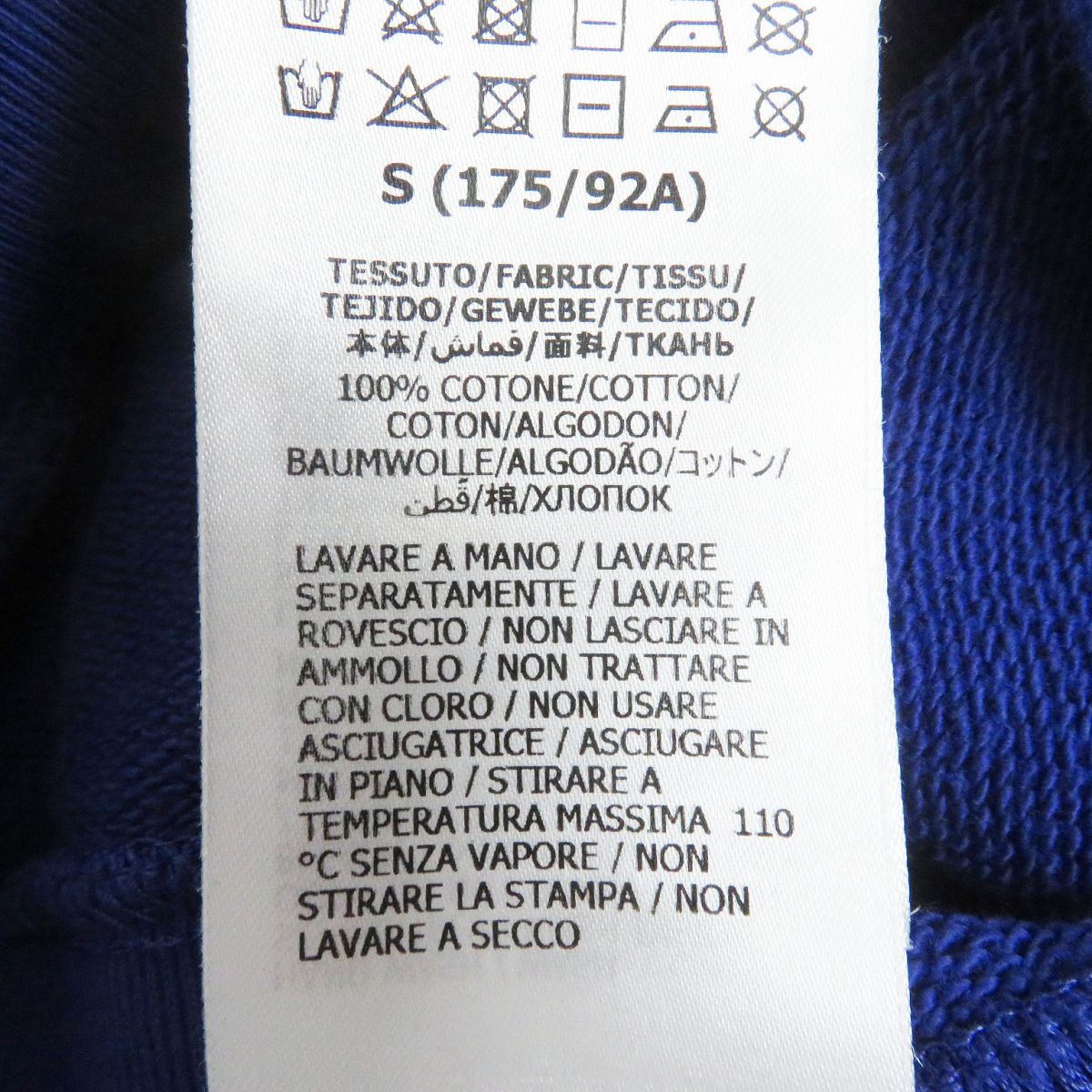 GUCCI Hoodie Main: 100% cotton Blue type mens S Used