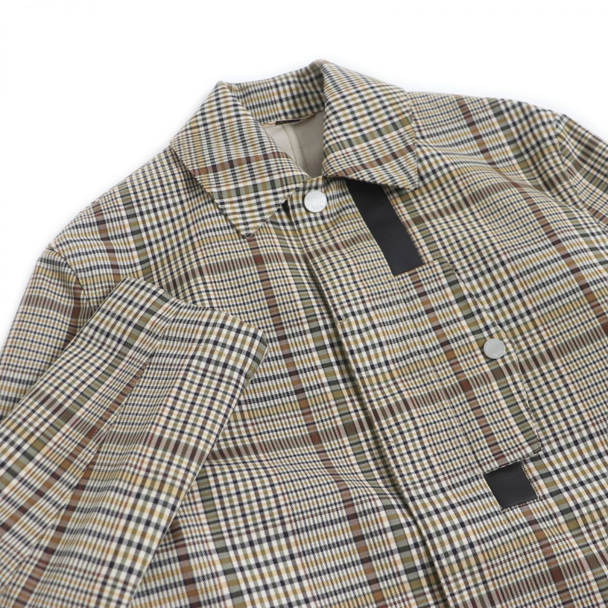 HERMES Stainless collar coat Outer: 100% wool, Lining: 100% cotton, Part: 100% sheepskin Brown type mens 44 Used
