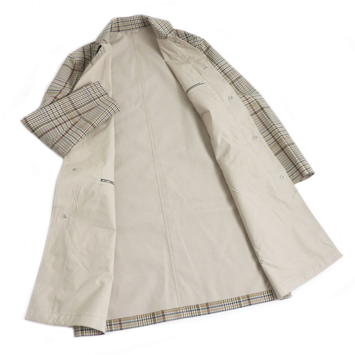 HERMES Stainless collar coat Outer: 100% wool, Lining: 100% cotton, Part: 100% sheepskin Brown type mens 44 Used