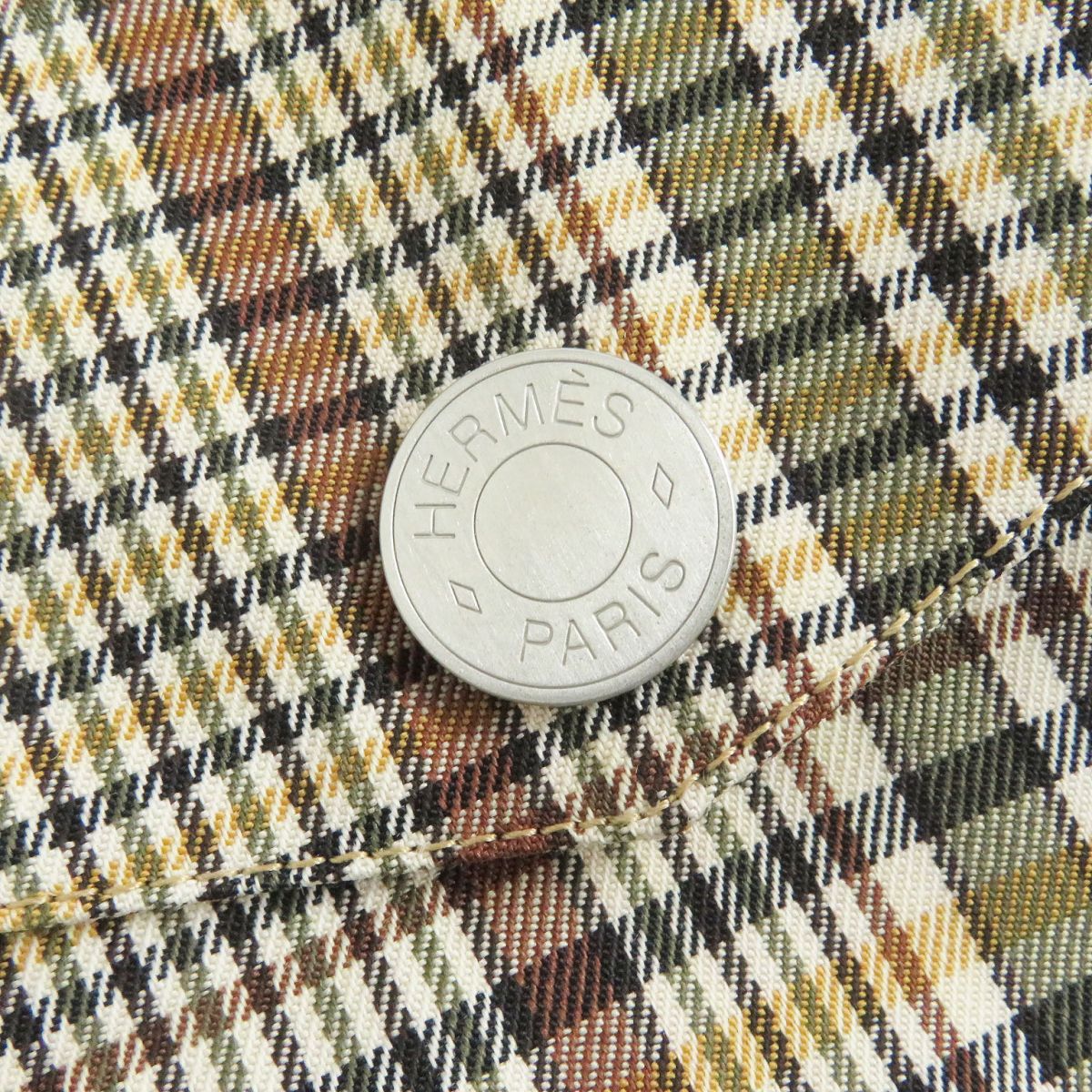 HERMES Stainless collar coat Outer: 100% wool, Lining: 100% cotton, Part: 100% sheepskin Brown type mens 44 Used