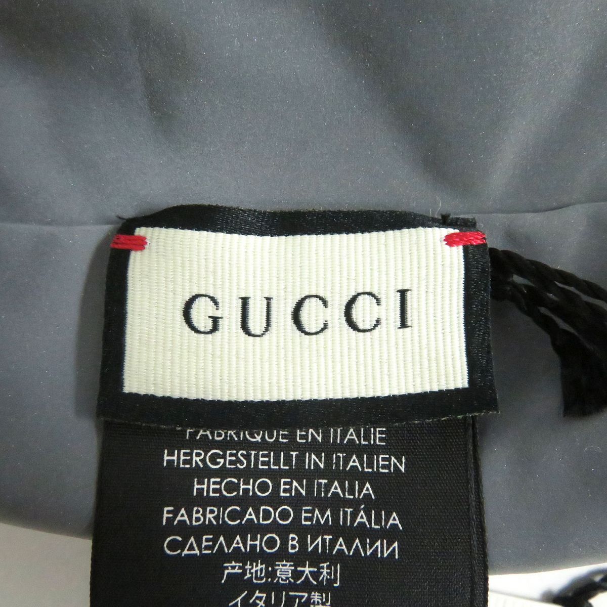 GUCCI Other tops Outer material: 80% nylon, Outer material: 20% polyurethane, Part: 100% nylon, Part: 100% polyester Silver mens M Used