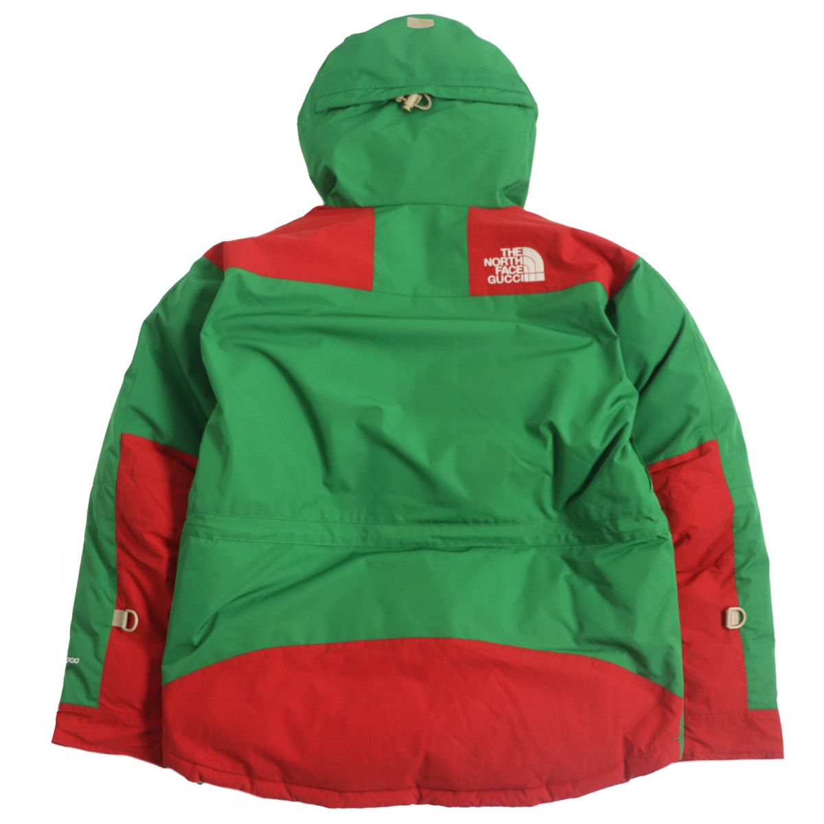 GUCCI Down jacket Outer: 100% polyester, Part: Polyurethane, Outer: 73% nylon, Outer: 27% cotton, Lining: 100% nylon Green x red mens M Used