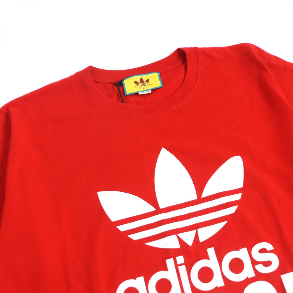 GUCCI Cut cotton Red Gucci x Adidas collaboration L