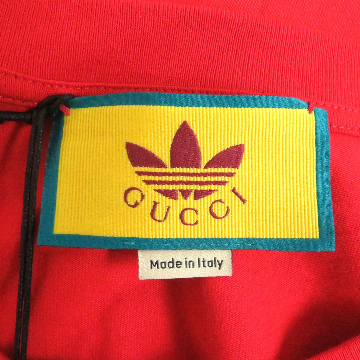 GUCCI Cut cotton Red Gucci x Adidas collaboration L