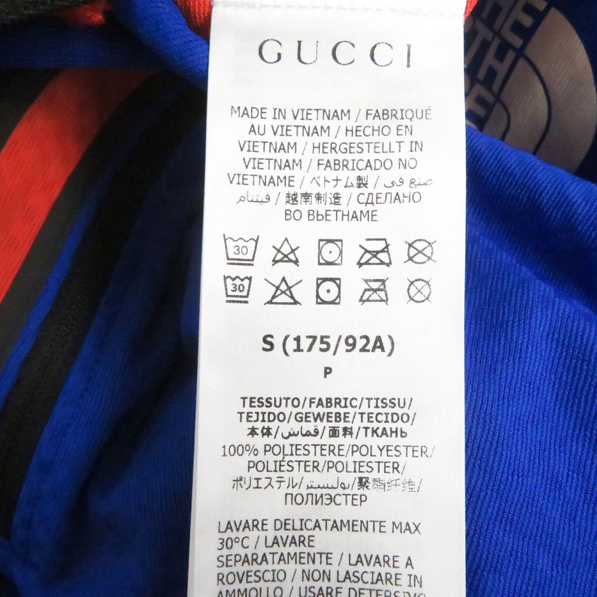 GUCCI Hoodie Main: 100% polyester blue mens S Used