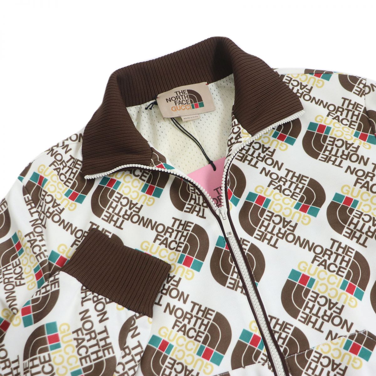 GUCCI Jersey Outer: 55% polyester, Outer: 45% cotton, Lining: 100% polyester, Part: 93% polyester, Part: 5% polyamide, Part: 2% elastane White type mens S Used