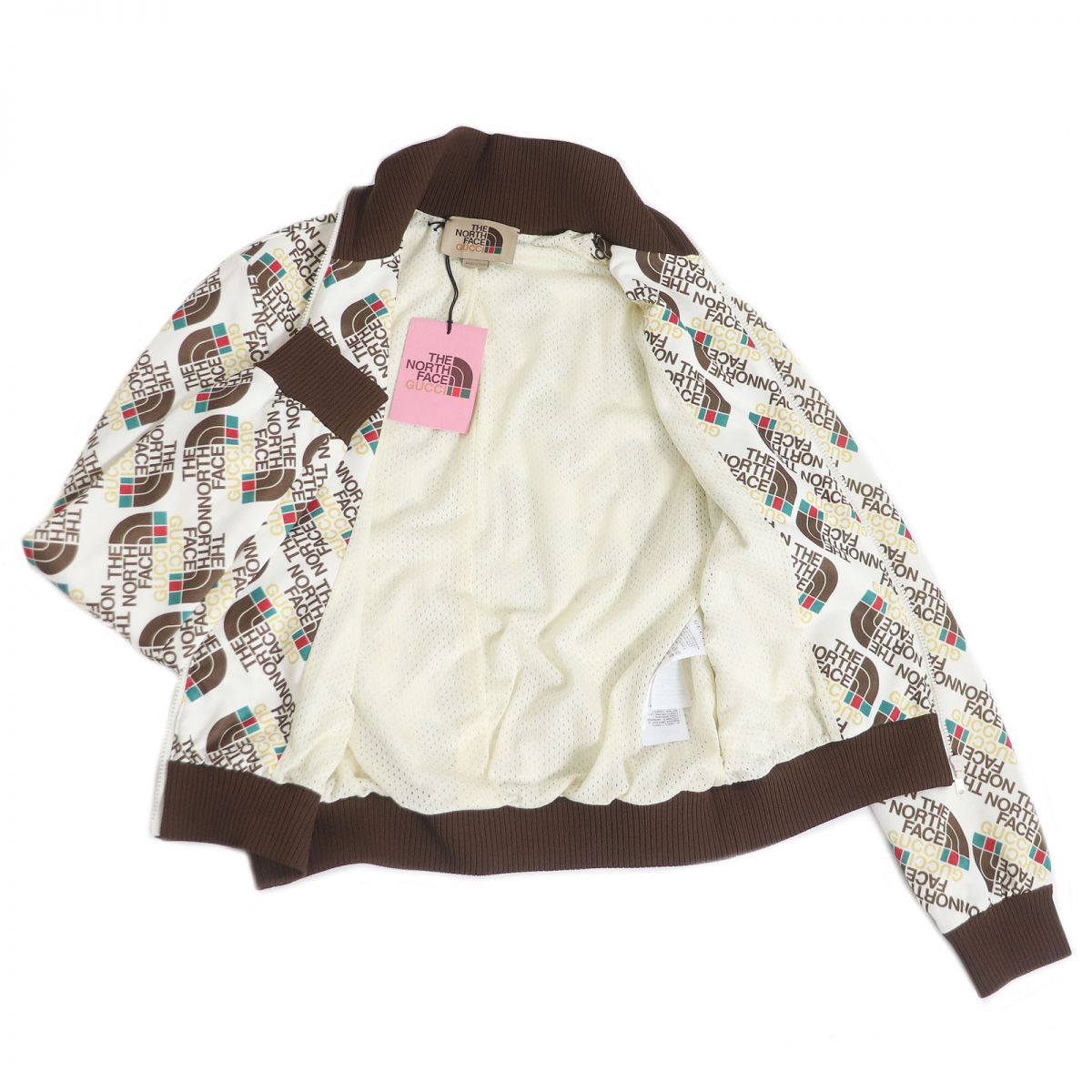 GUCCI Jersey Outer: 55% polyester, Outer: 45% cotton, Lining: 100% polyester, Part: 93% polyester, Part: 5% polyamide, Part: 2% elastane White type mens S Used