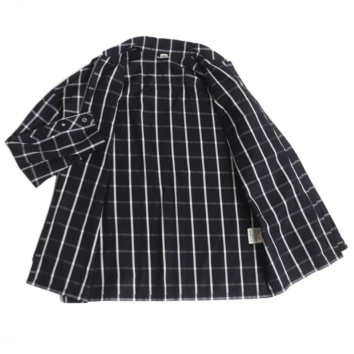 HERMES Blouson Main: 100% cotton, Part: 100% polyester black mens 36 Used