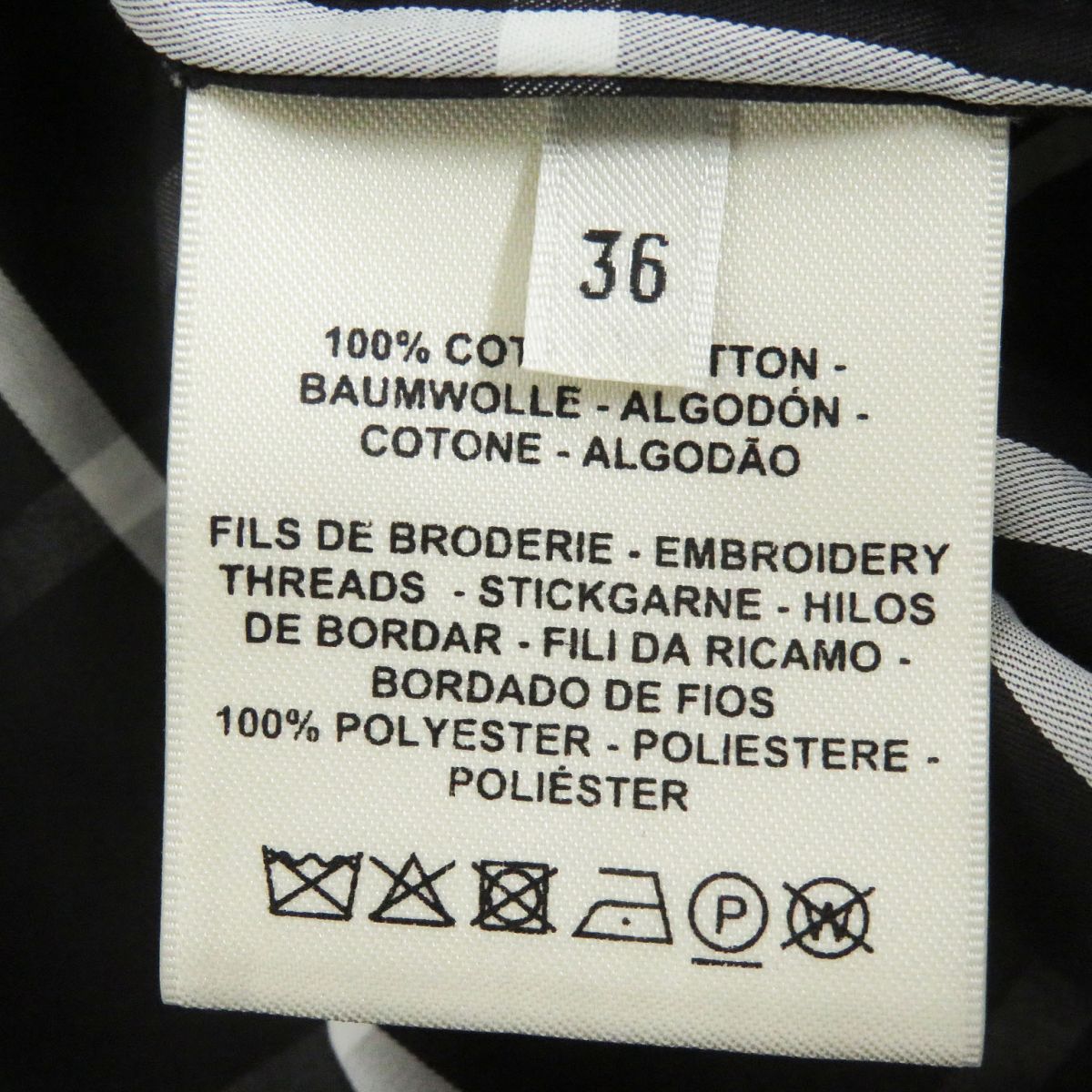 HERMES Blouson Main: 100% cotton, Part: 100% polyester black mens 36 Used
