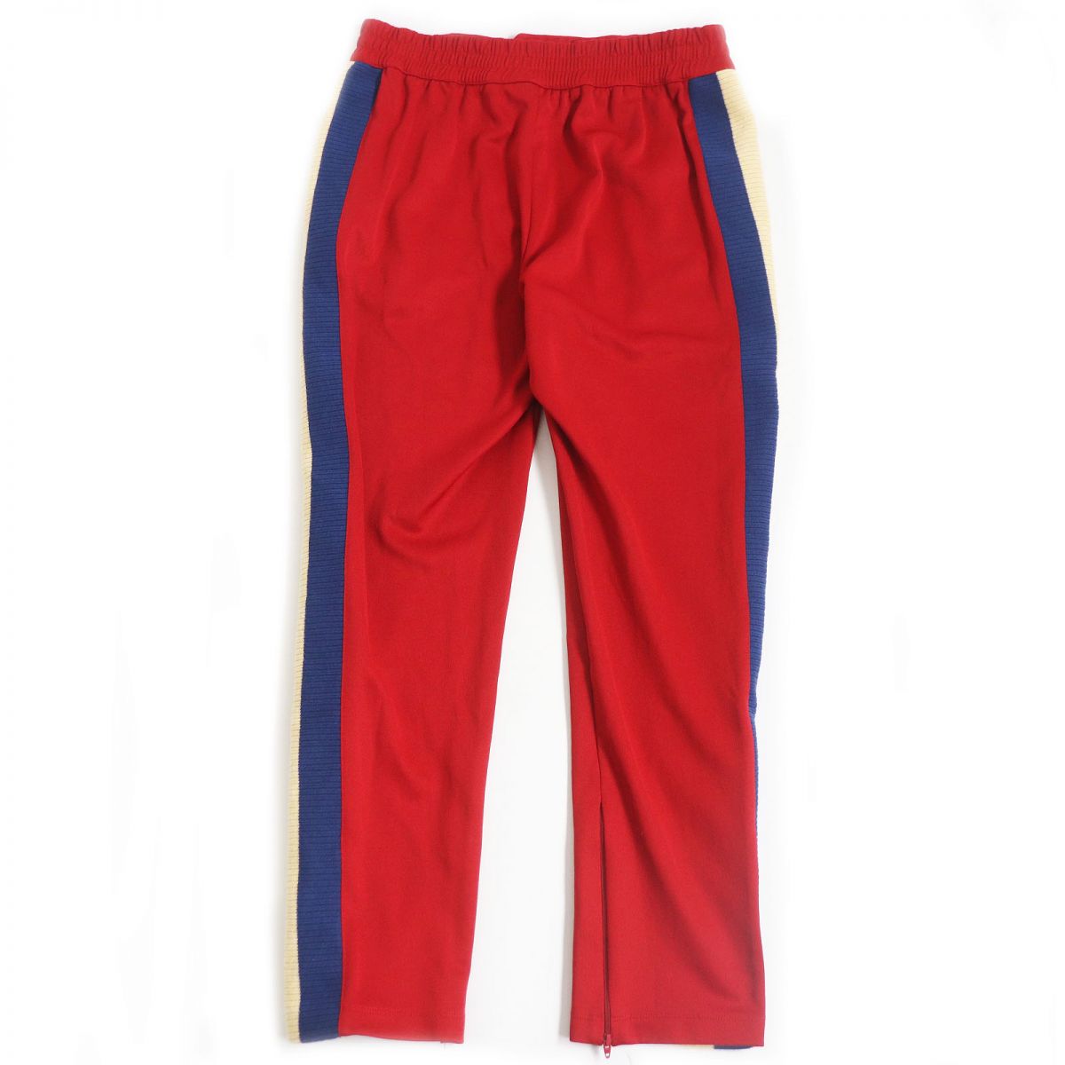 GUCCI Pants Outer: 55% polyester, Outer: 45% cotton, Part: 94% wool, Part: 5% nylon, Part: 1% polyurethane, Applique: 100% polyester Red mens M Used