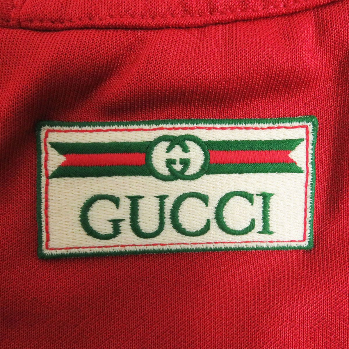 GUCCI Pants Outer: 55% polyester, Outer: 45% cotton, Part: 94% wool, Part: 5% nylon, Part: 1% polyurethane, Applique: 100% polyester Red mens M Used