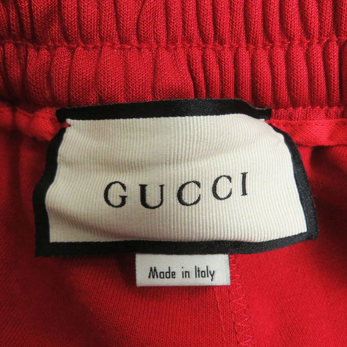 GUCCI Pants Outer: 55% polyester, Outer: 45% cotton, Part: 94% wool, Part: 5% nylon, Part: 1% polyurethane, Applique: 100% polyester Red mens M Used