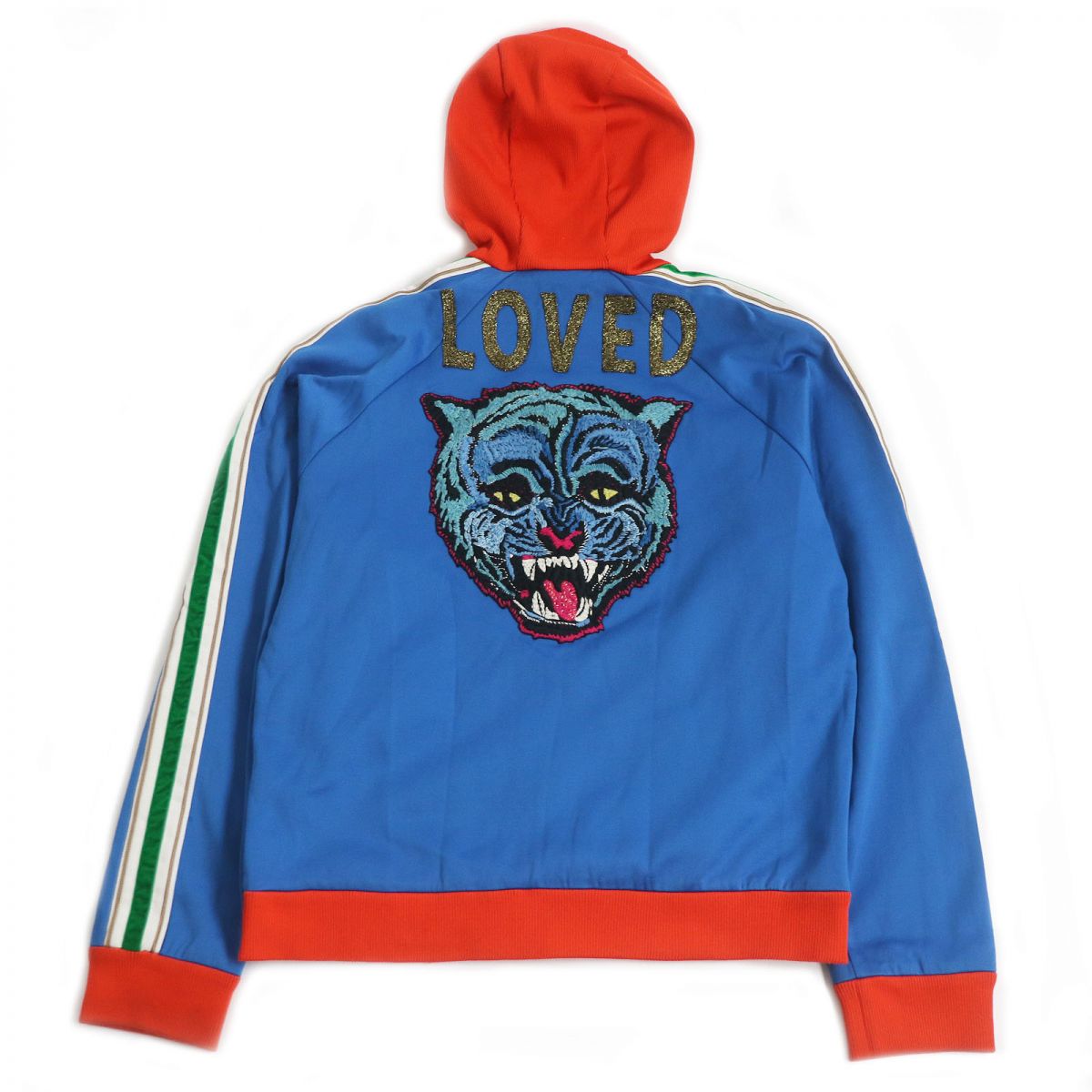 GUCCI Blouson Outer: 56% polyester, Outer: 44% cotton, Part: 90% polyester, Part: 10% polyurethane, Part: 100% cotton Blue type mens XL Used