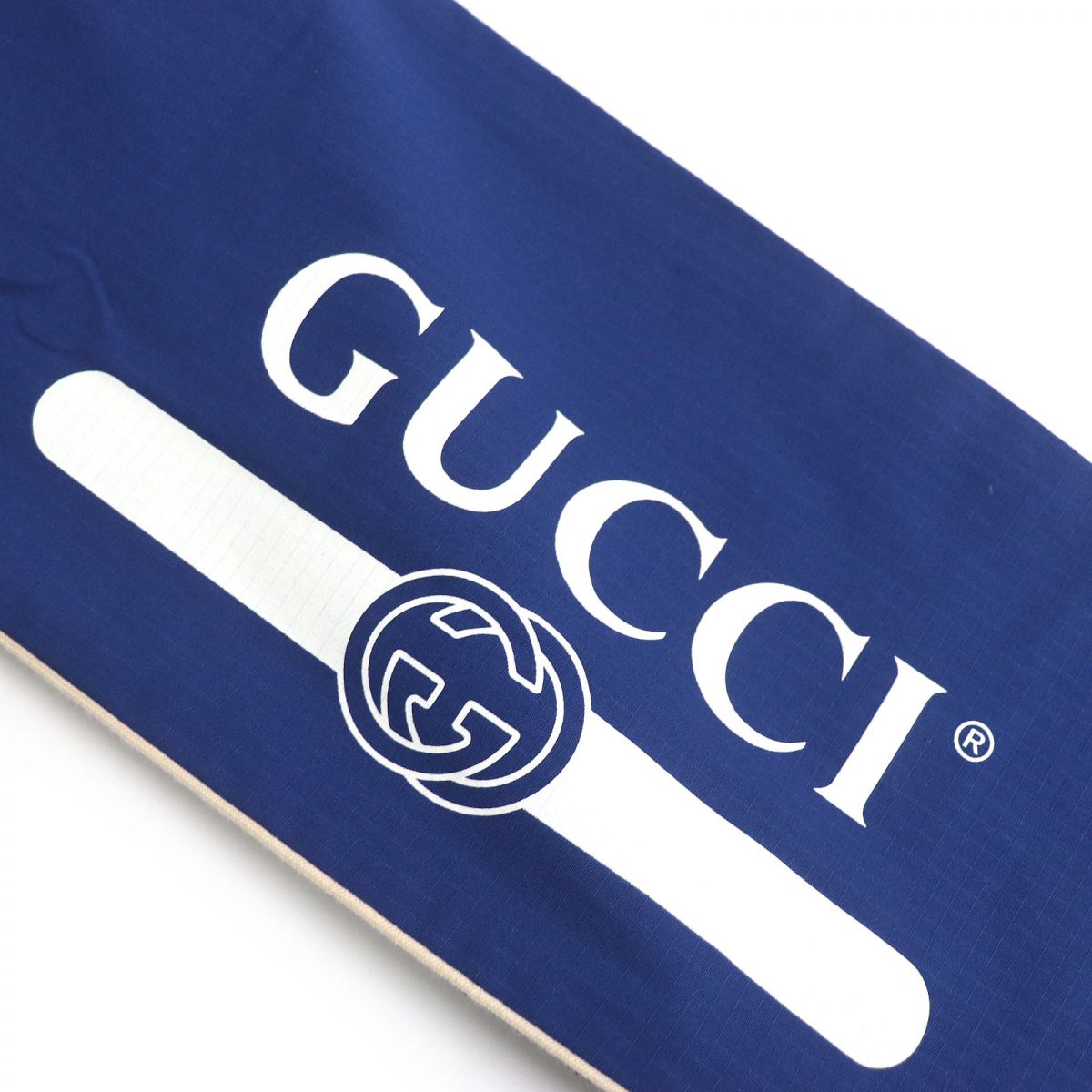GUCCI Pants Outer material: 70% cotton, Outer material: 30% nylon, Part: 96% polyester, Part: 4% cotton blue mens 46 Used