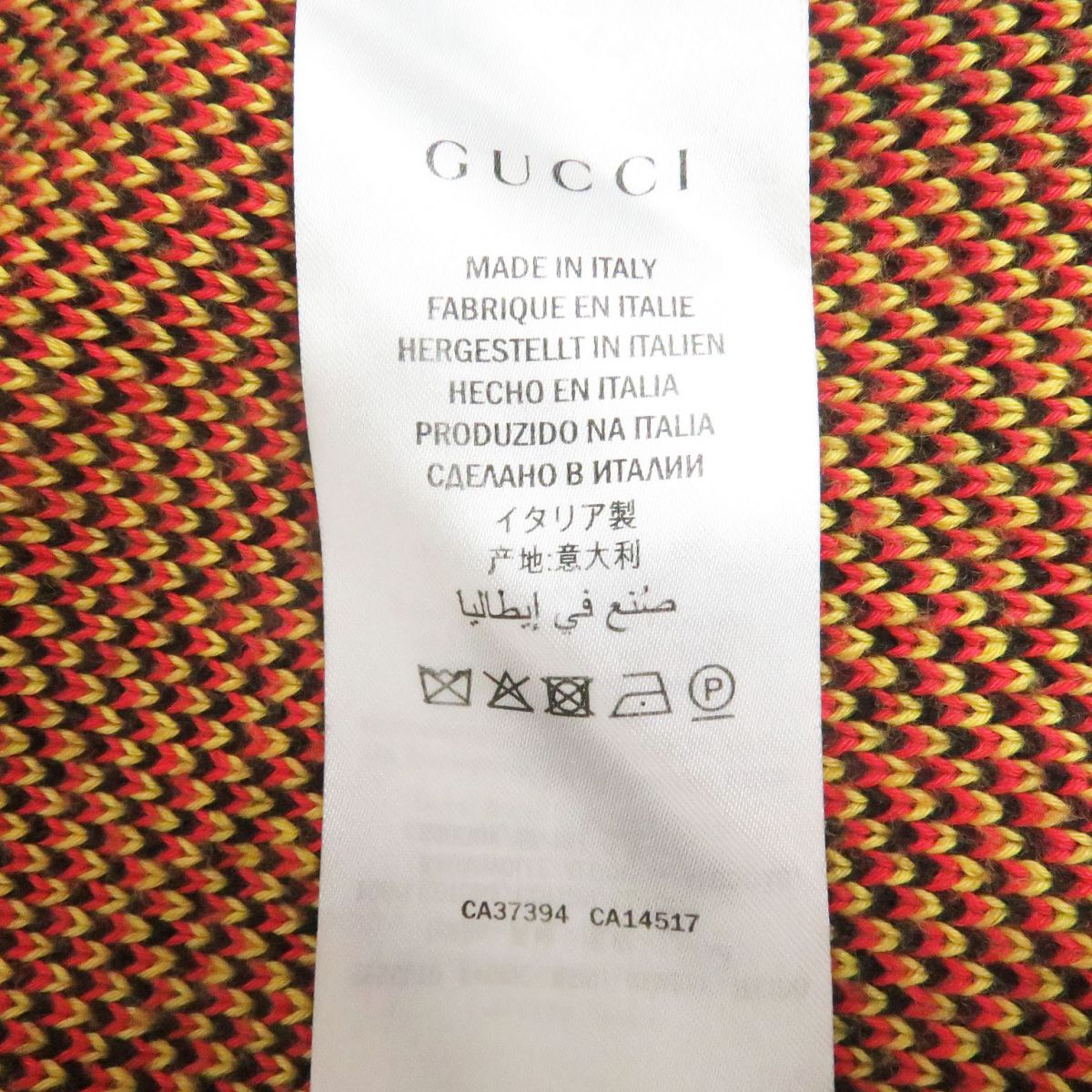 GUCCI knit Main: 100% cotton Black type mens S Used