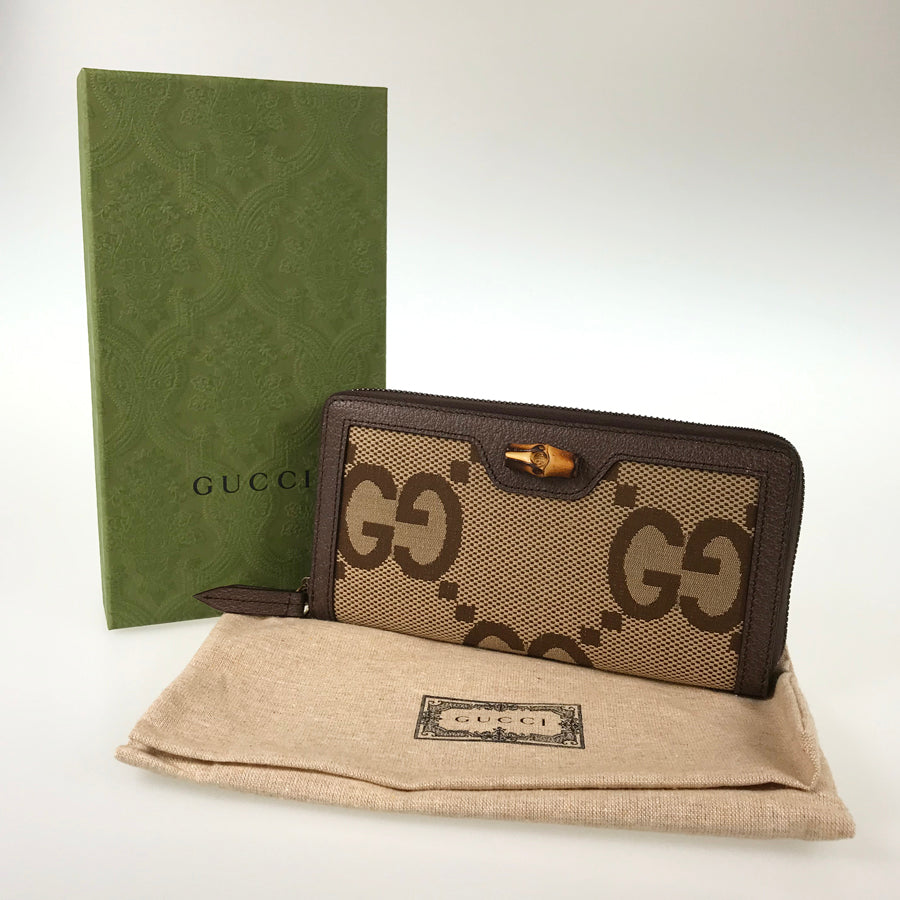 GUCCI Jumbo GG 658634 Long wallet Round zipper