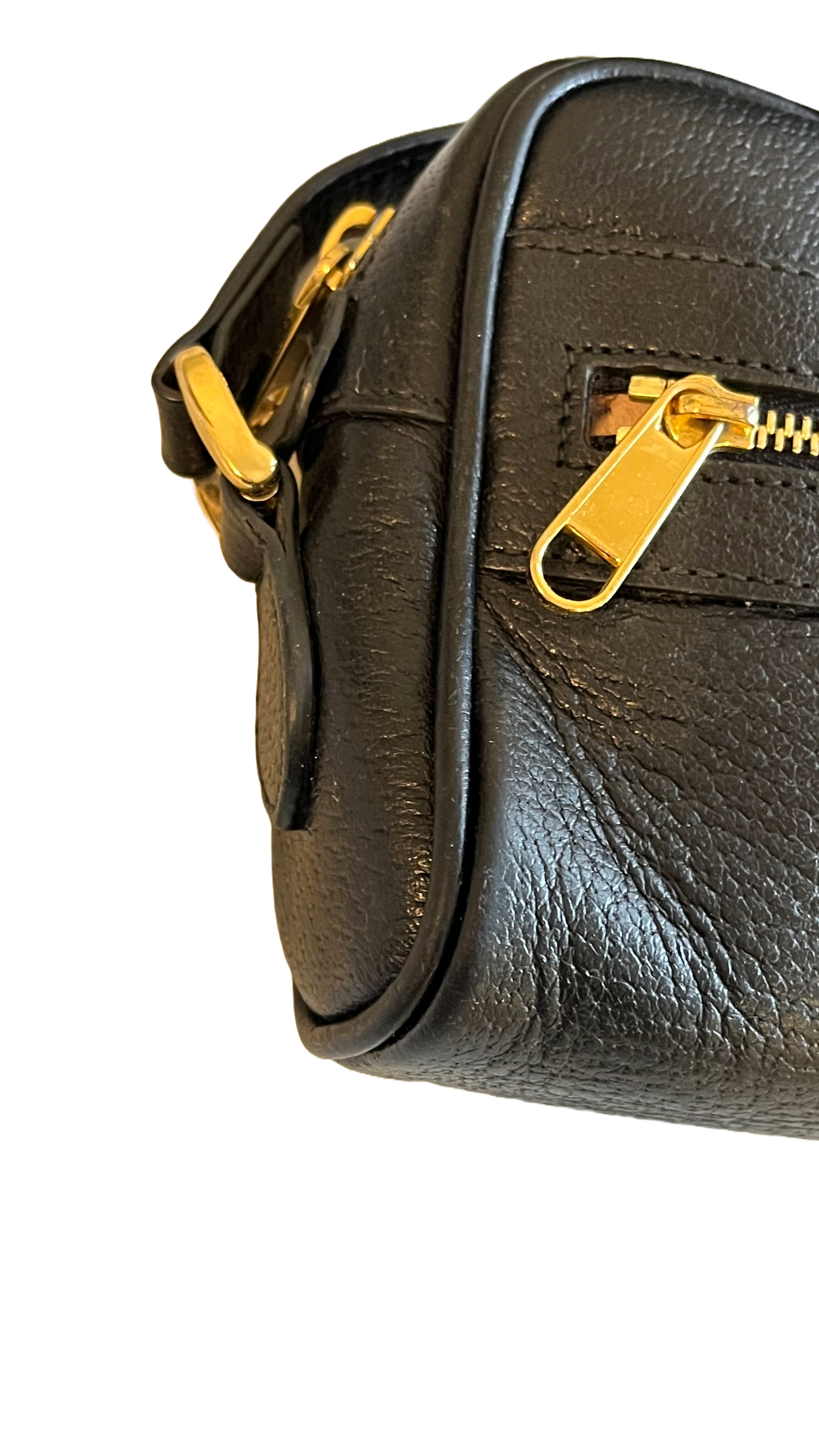 Gucci Ophidia Mini Shoulder Bag, Black Leather